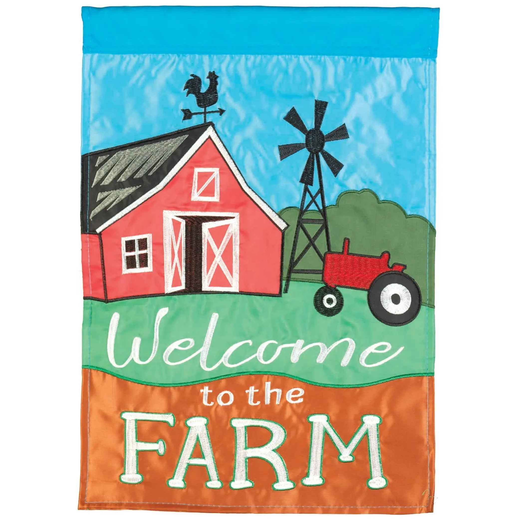 Flag Welcome To The Farm Polyester Dicksons Inc