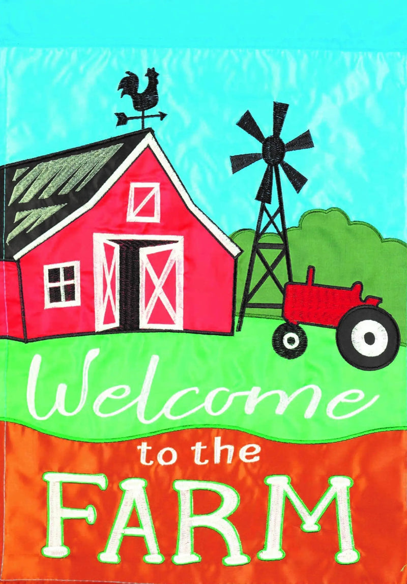 Flag Welcome To The Farm Polyester Dicksons Inc