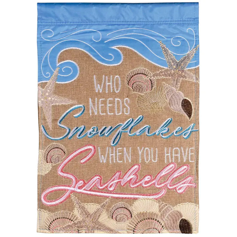 Flag Who Needs Snowflakes 13x18 Dicksons Inc