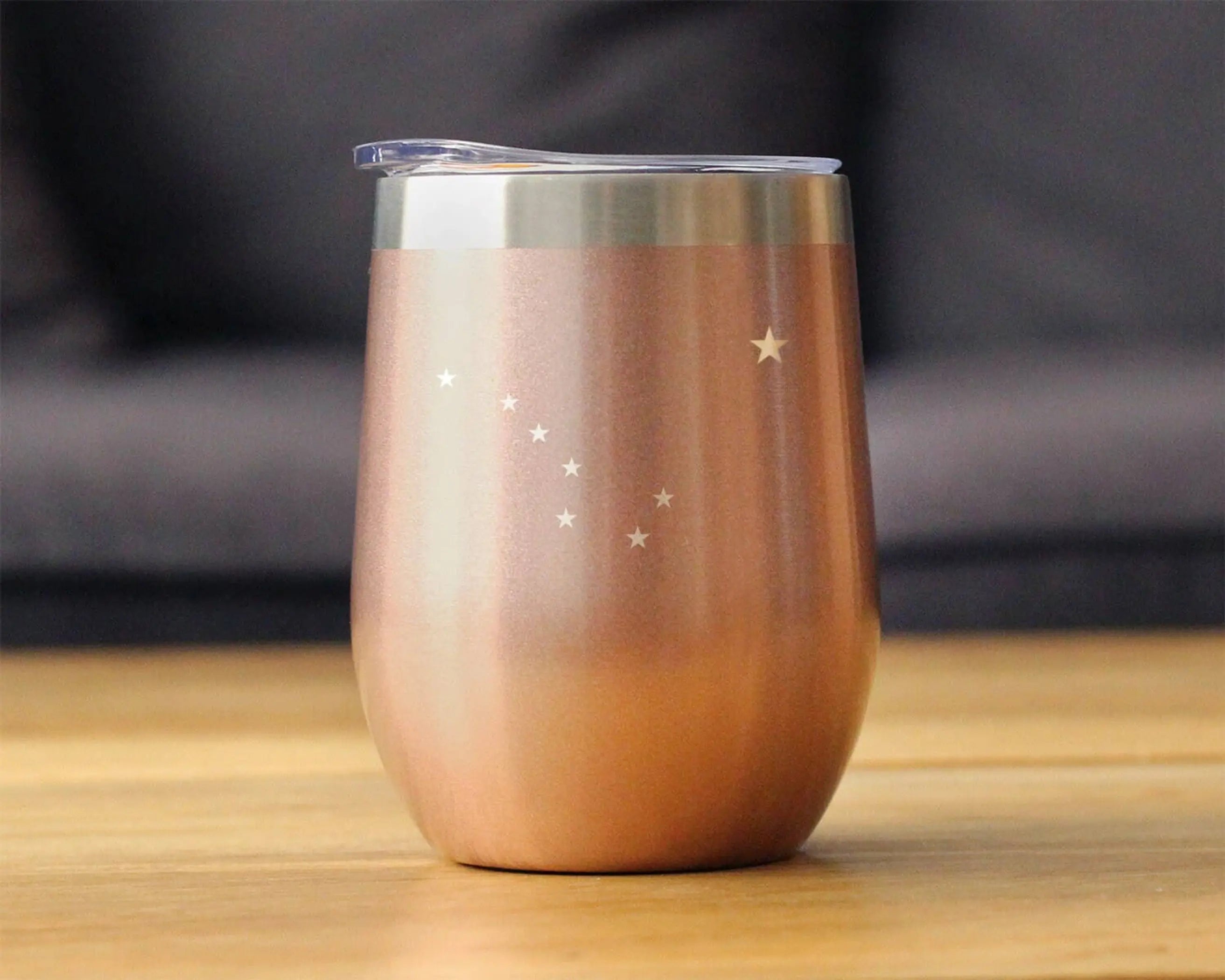 Flag of Alaska Insulated Wine Tumbler - Alaskan Gifts Bevvee