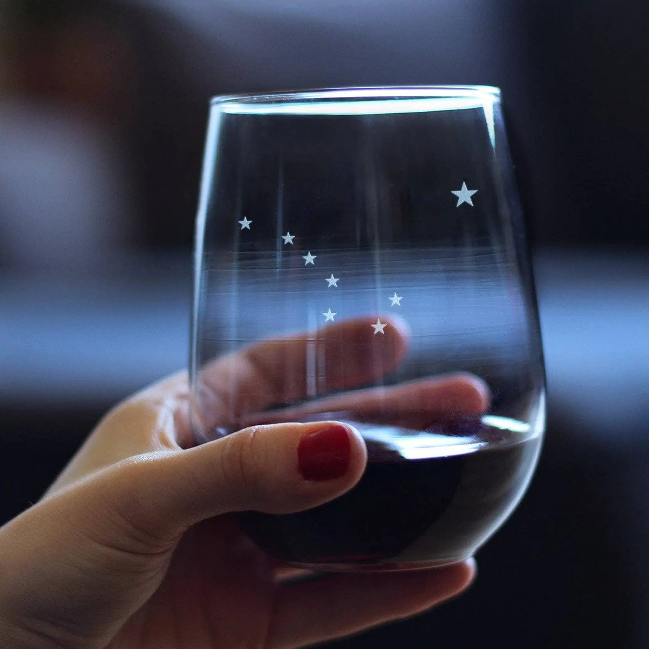 Flag of Alaska Stemless Wine Glass - Alaskan Gifts and Decor Bevvee