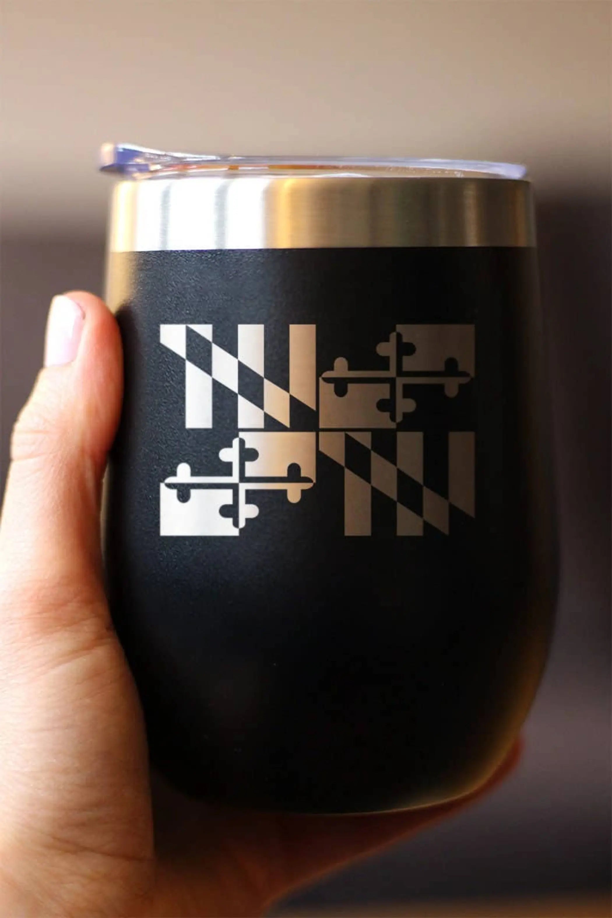 Flag of Maryland Insulated Wine Tumbler - Marylanders Gifts Bevvee