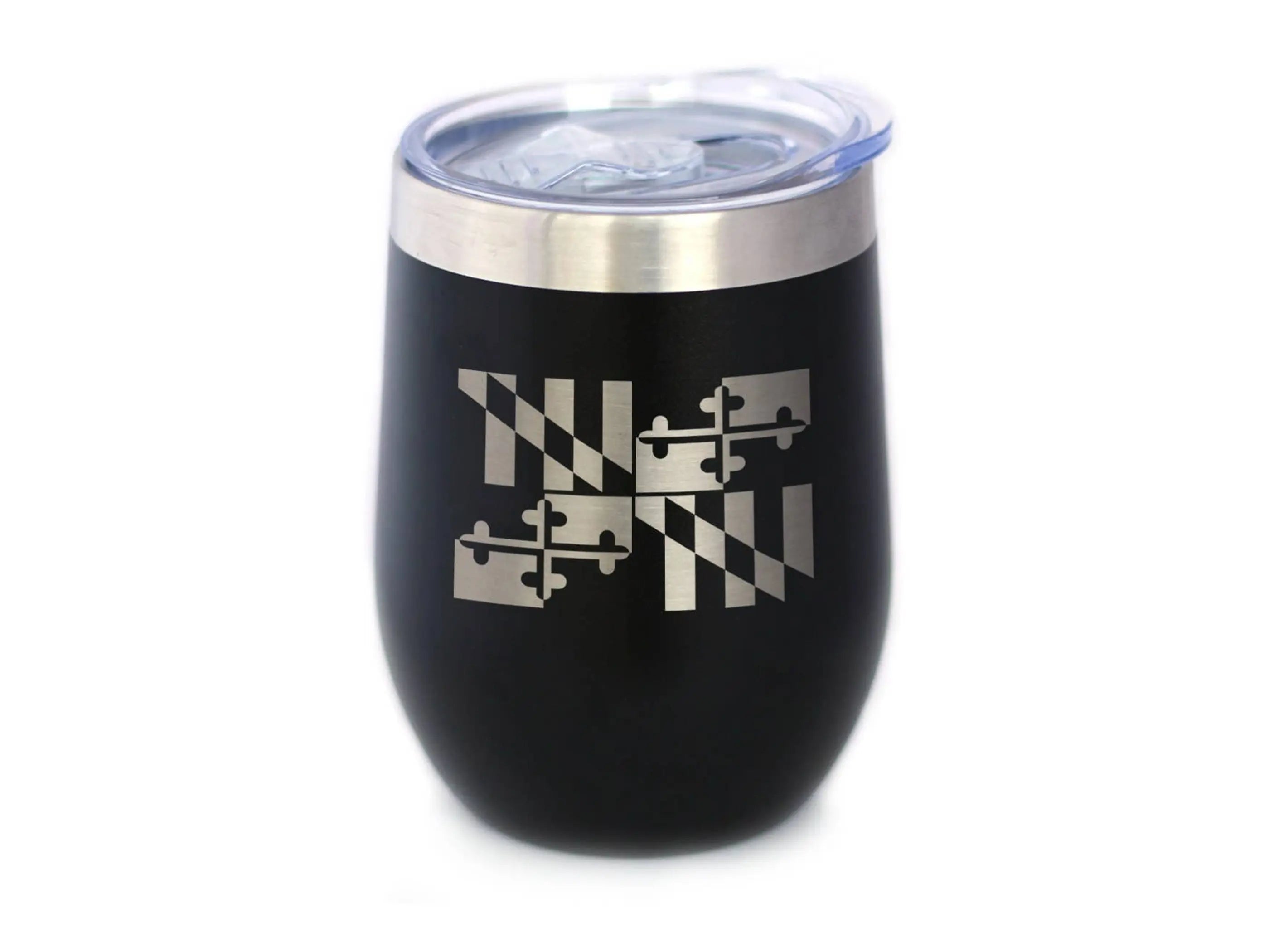 Flag of Maryland Insulated Wine Tumbler - Marylanders Gifts Bevvee
