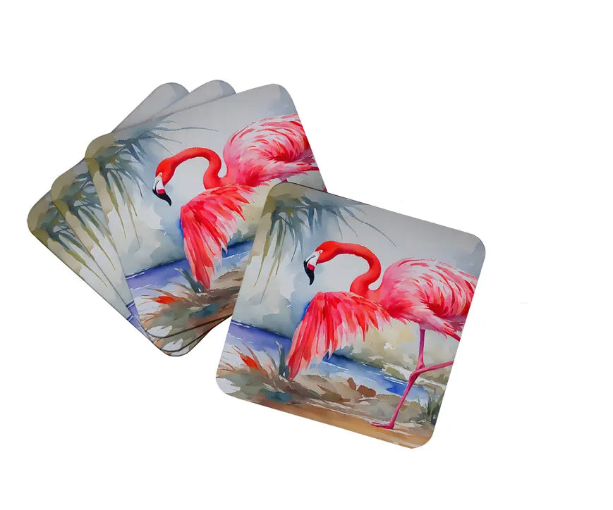 Flamingo Pair of Pot Holders Caroline's Treasures