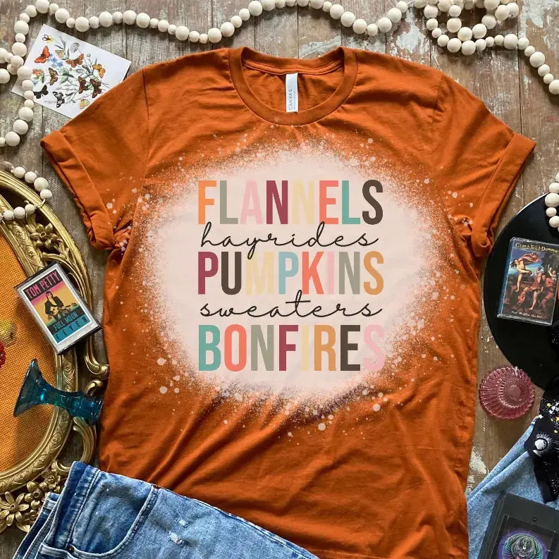 Flannels Hayrides Bleached Shirt CK's Boutique