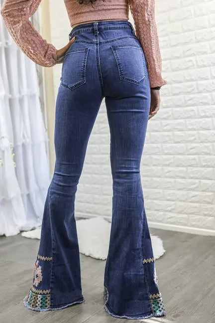 Flare it up Bohemian Style Bell Bottom Jeans. SurelyMine