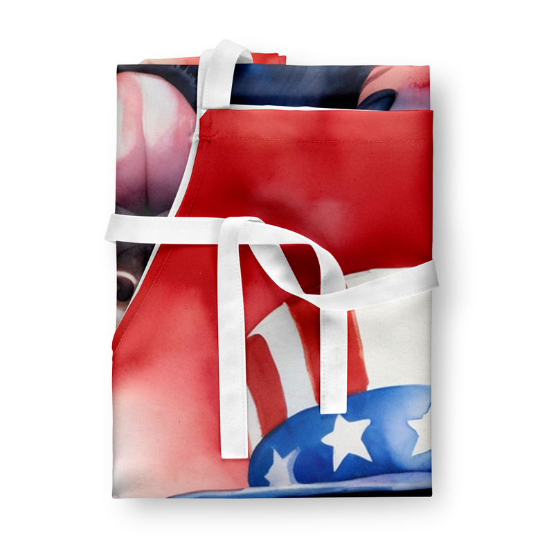 Flat-Coated Retriever Patriotic American Apron Caroline's Treasures