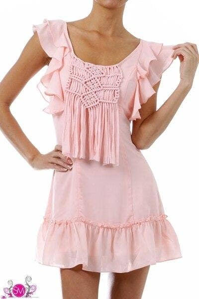 Flawless Baby Pink Dress SurelyMine