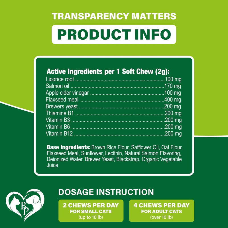 Flea and Tick Prevention Chewable Pills for Cats   Revolution Oral Flea Treatment for Pets   Pest Control & Natural Defense   Chewables Small Tablets Made in USA (Salmon Fish (for Cats)) Beloved Pets
