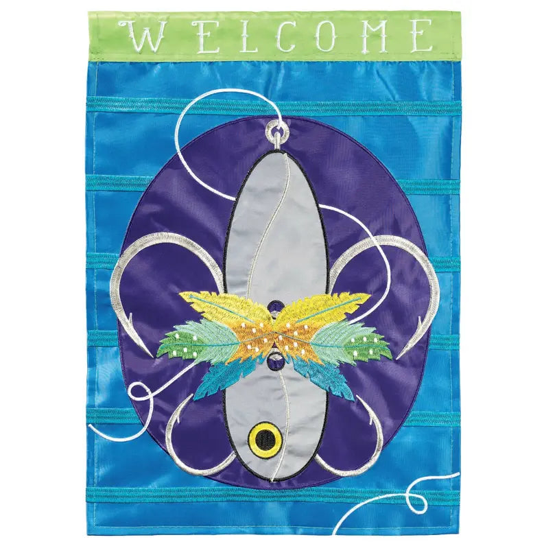 Fleur De Lis Fishing Lure Flag Dicksons Inc