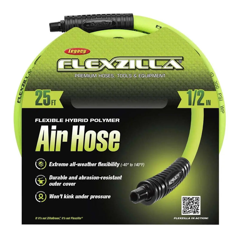Flexzilla Heavy Duty Lightweight Air Hose 1/2" X 25' FLEXZILLA