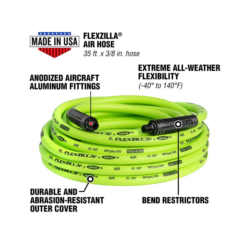 Flexzilla Heavy Duty Lightweight Air Hose 3/8" X 35' FLEXZILLA