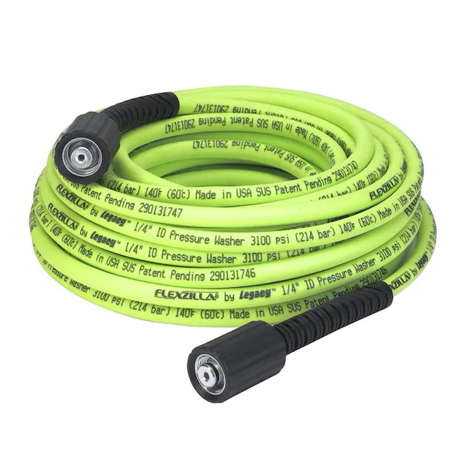 Flexzilla Pressure Washer Hose 1/4" X 50" With M22 Fittings FLEXZILLA