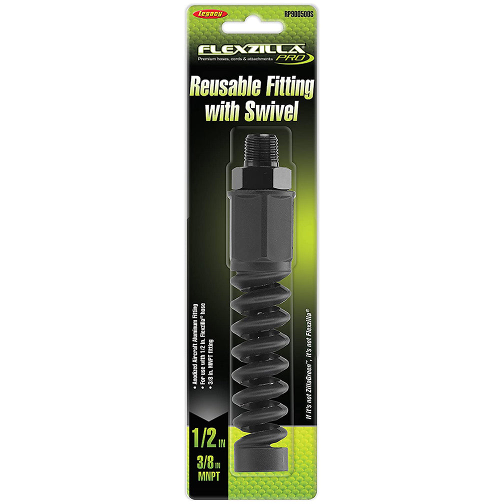 Flexzilla Pro Air Hose Reusable Fitting 3/8" Mnpt FLEXZILLA