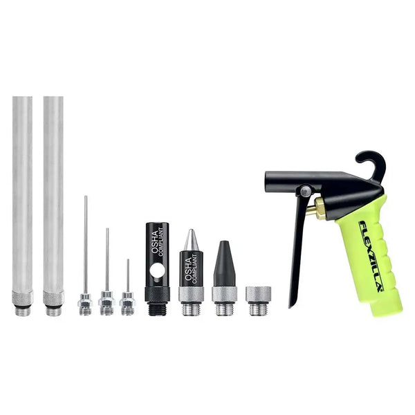 Flexzilla X1™ Blow Gun Kit Zillagreen (10-piece) FLEXZILLA