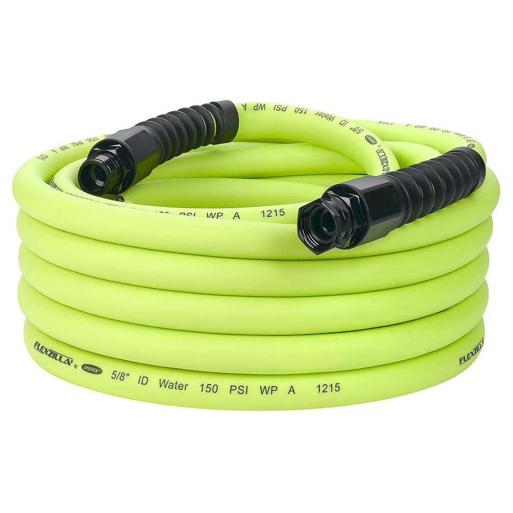 Flexzilla® Pro Water Hose 5/8" X 50' 3/4" - 11 1/2 Ght Fittings Zillagreen® FLEXZILLA
