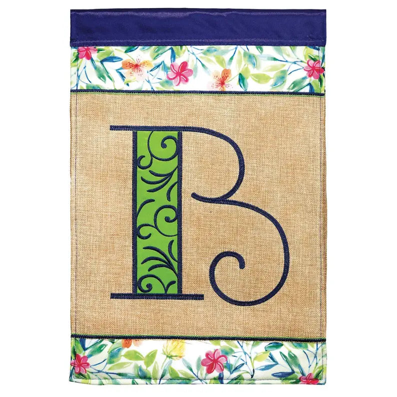 Flg Dapp Monogram B Spring Blap/Prt Garden Dicksons Inc