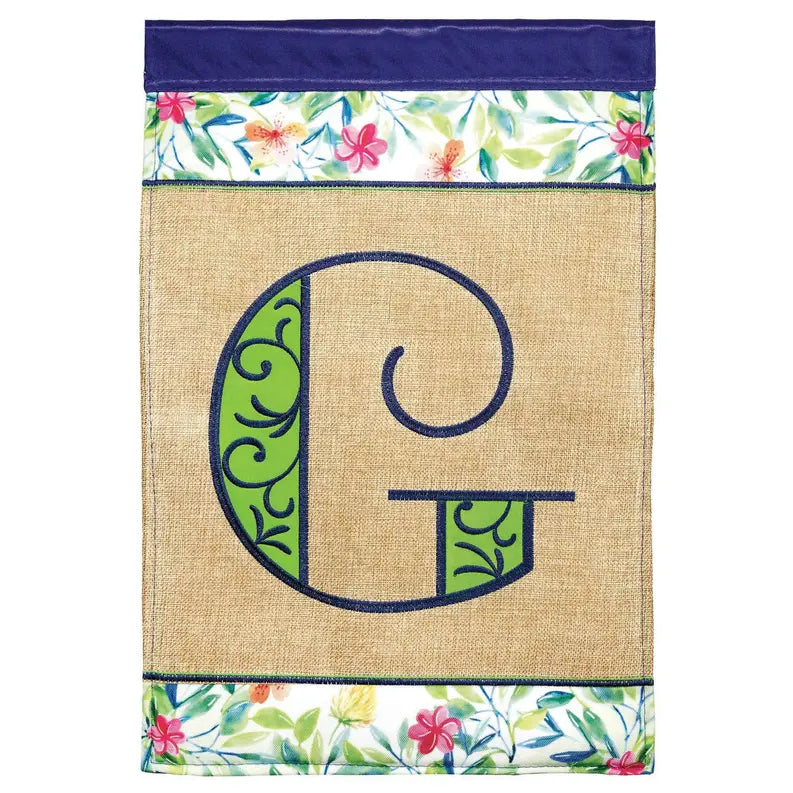 Flg Dapp Monogram G Spring Blap/Prt Garden Dicksons Inc