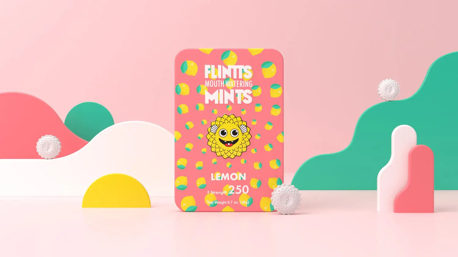 Flintts Mouth Watering Mints Lemon - F-Strength 250 Flintts Mints
