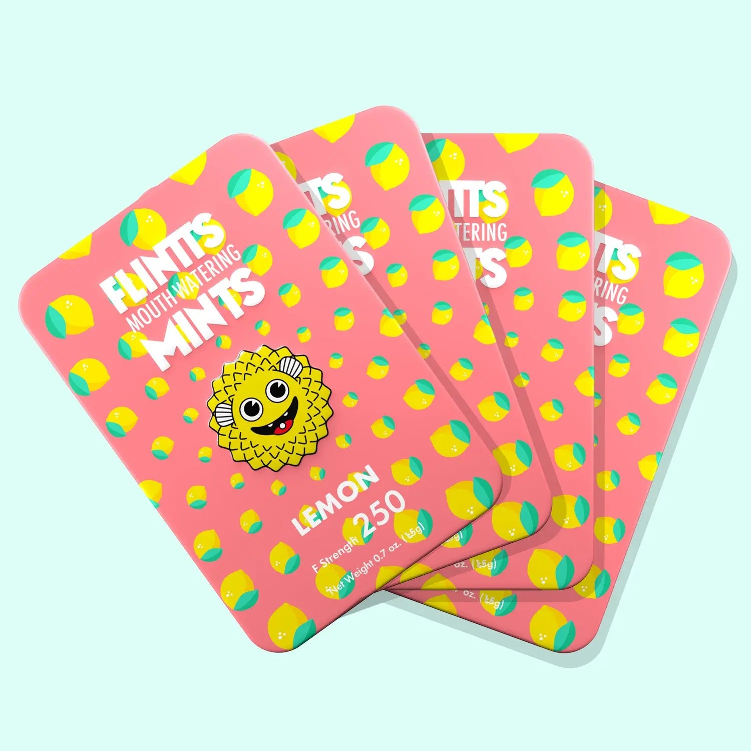 Flintts Mouth Watering Mints Lemon - F-Strength 250 Flintts Mints