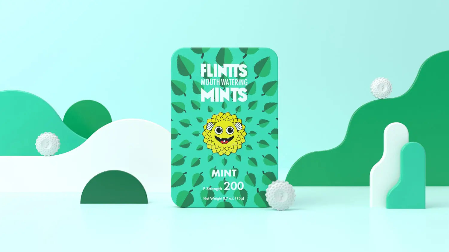 Flintts Mouth Watering Mints Mint - F-Strength 200 Flintts Mints