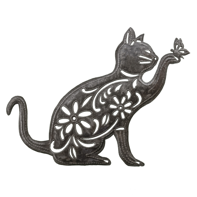 Floral Cat and Moth Le Primitif Galleries