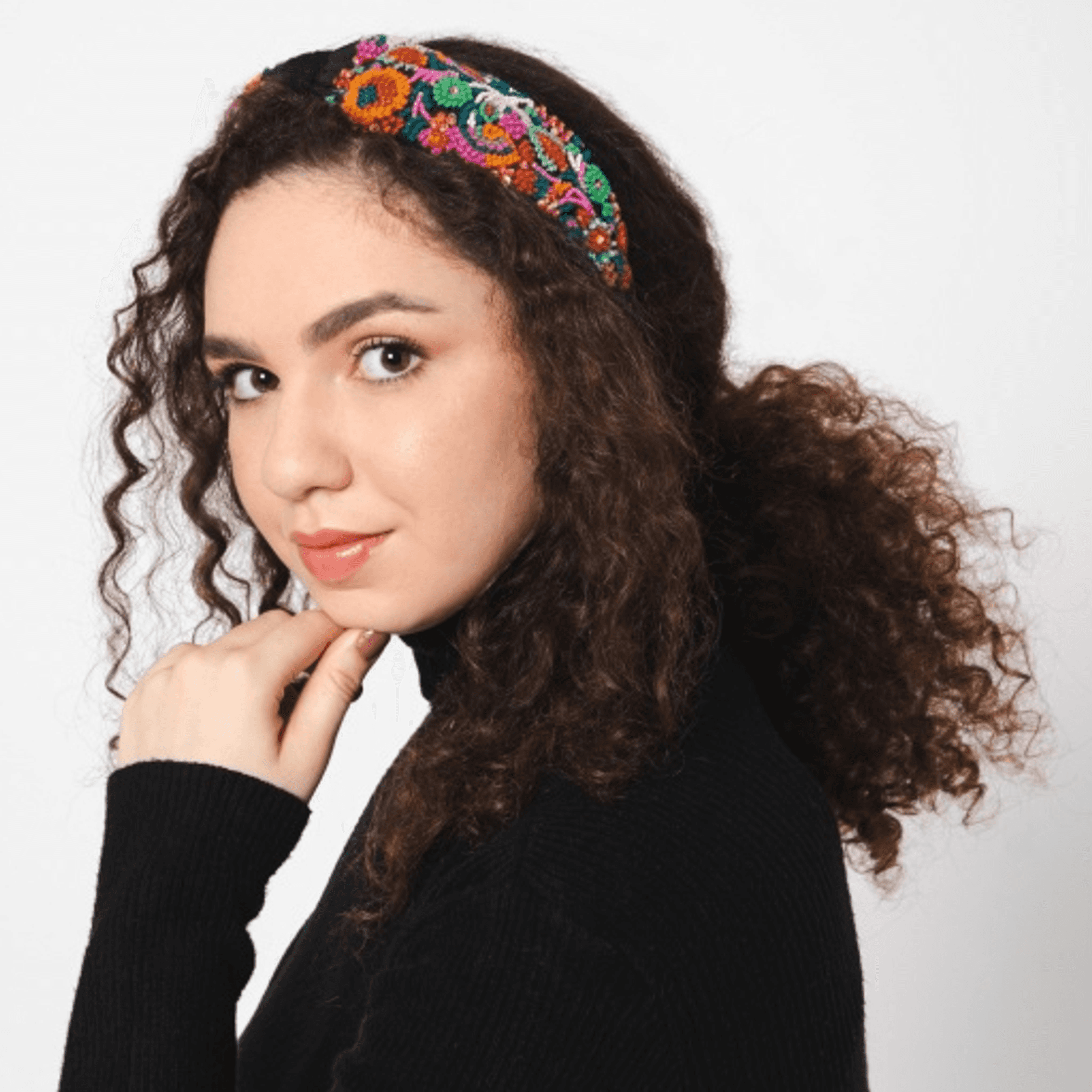 Floral Embroidered Headband Vismaya