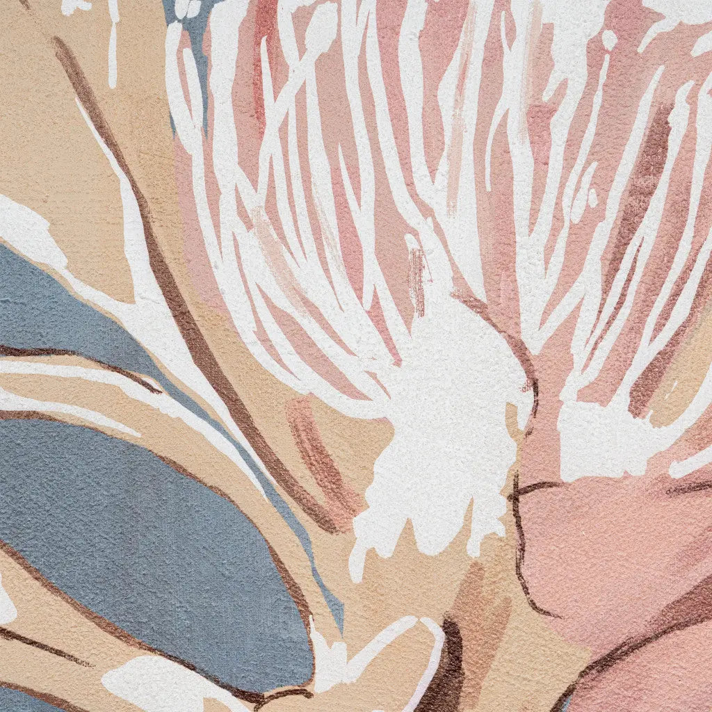 Floral Impression Hand Painted Light Brown Floater Frame Wall Art Homeroots Home Decor