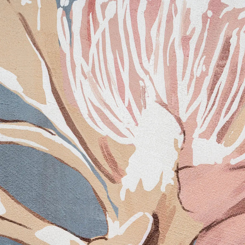 Floral Impression Hand Painted Light Brown Floater Frame Wall Art Homeroots Home Decor