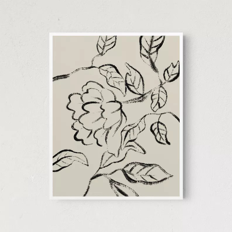 Floral Lines The Crafted Prints