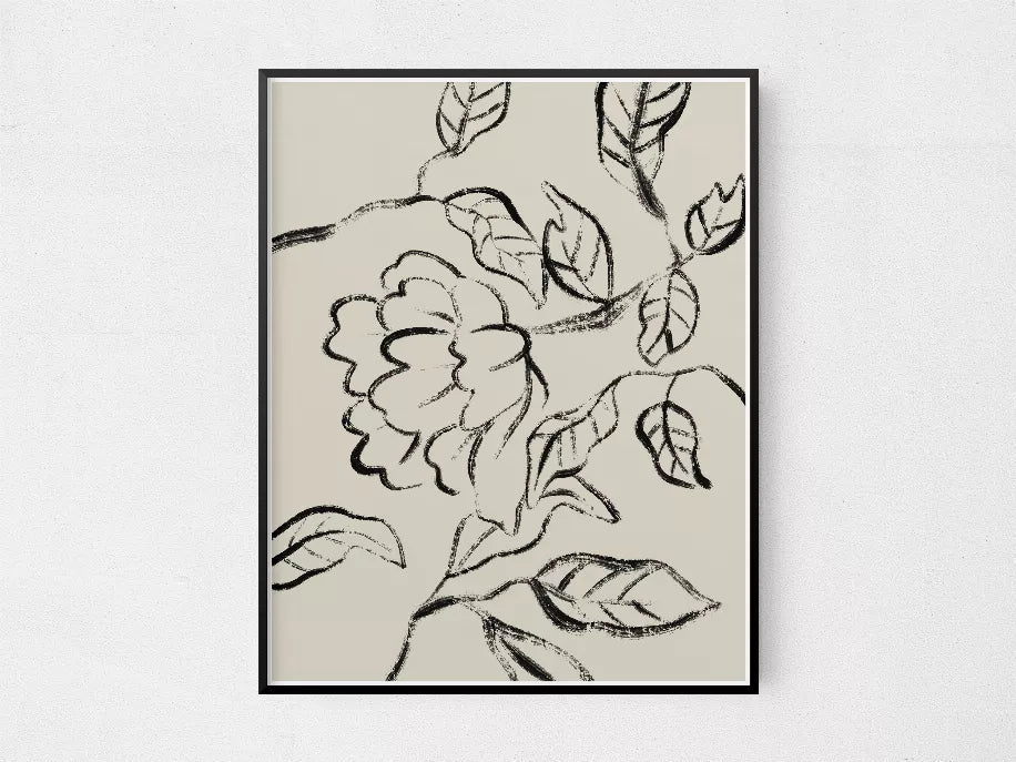 Floral Lines The Crafted Prints