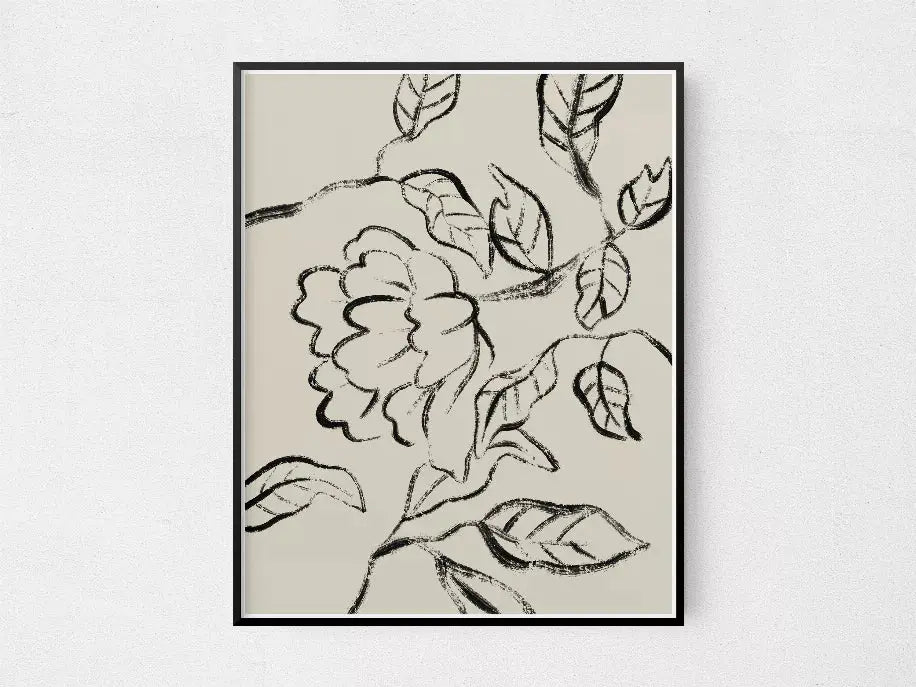Floral Lines The Crafted Prints
