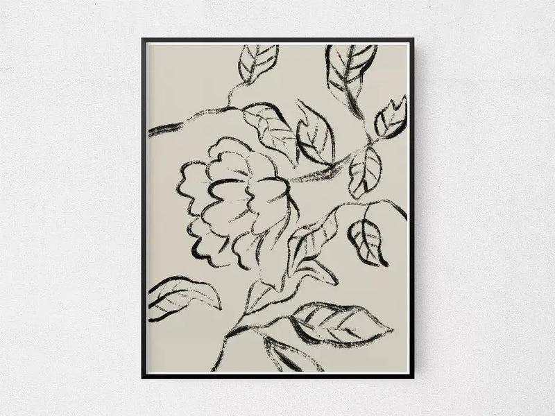 Floral Lines The Crafted Prints
