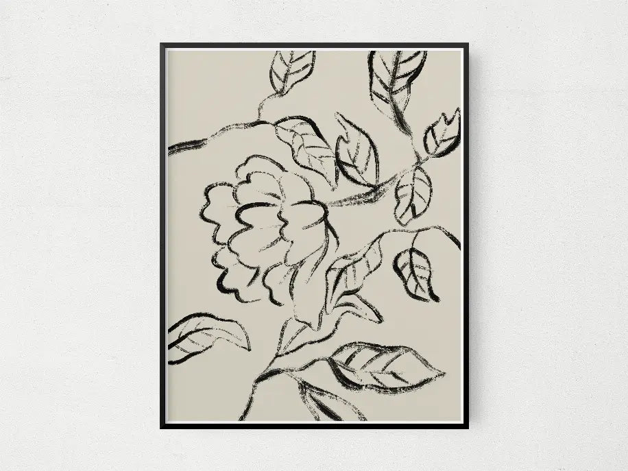 Floral Lines The Crafted Prints