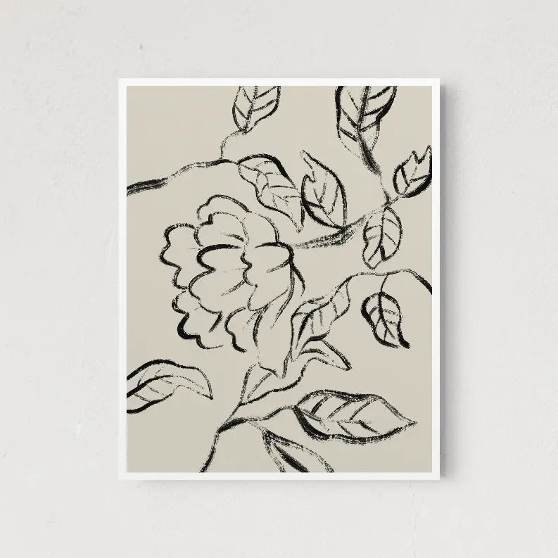 Floral Lines The Crafted Prints