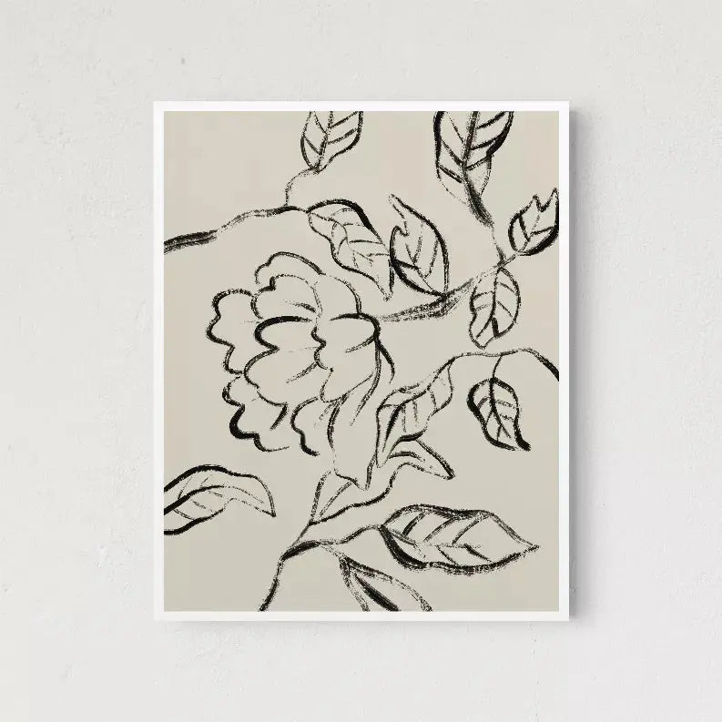 Floral Lines The Crafted Prints