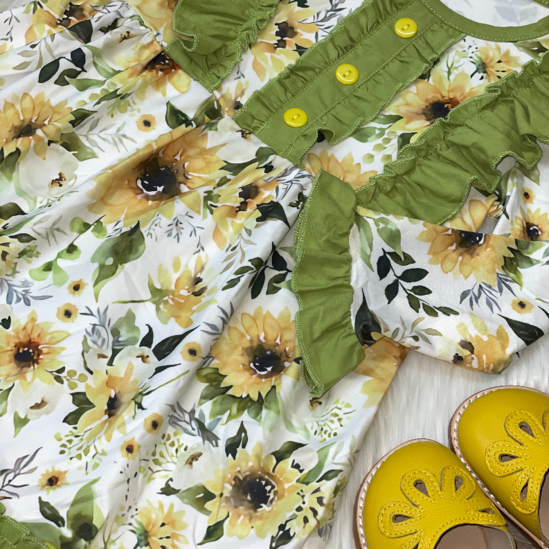 Floral Long Sleeve Dress Stella Bean Clothing