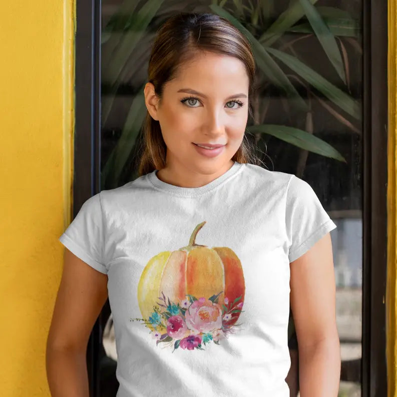 Floral Pumpkin Crew Neck Dream Team Designs