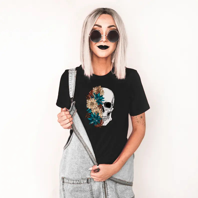 Floral Skull Bella Bean