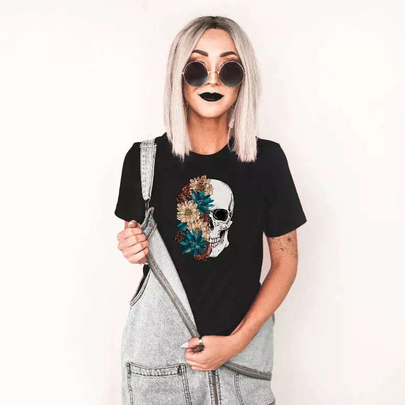 Floral Skull Bella Bean