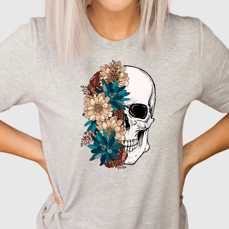 Floral Skull Bella Bean