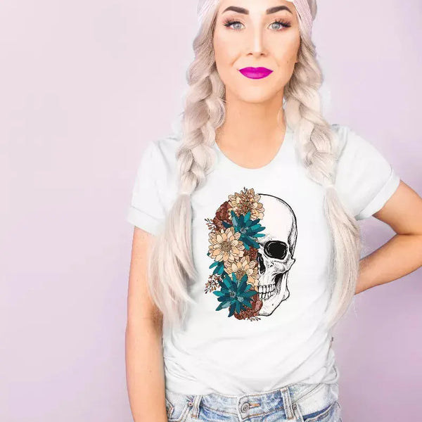 Floral Skull Bella Bean
