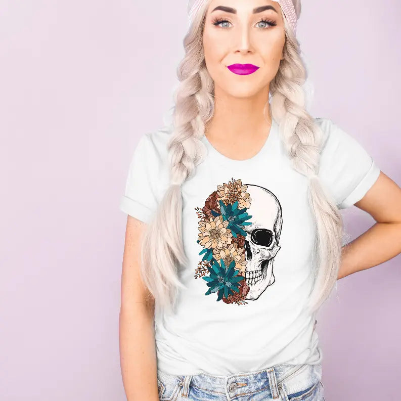 Floral Skull Bella Bean