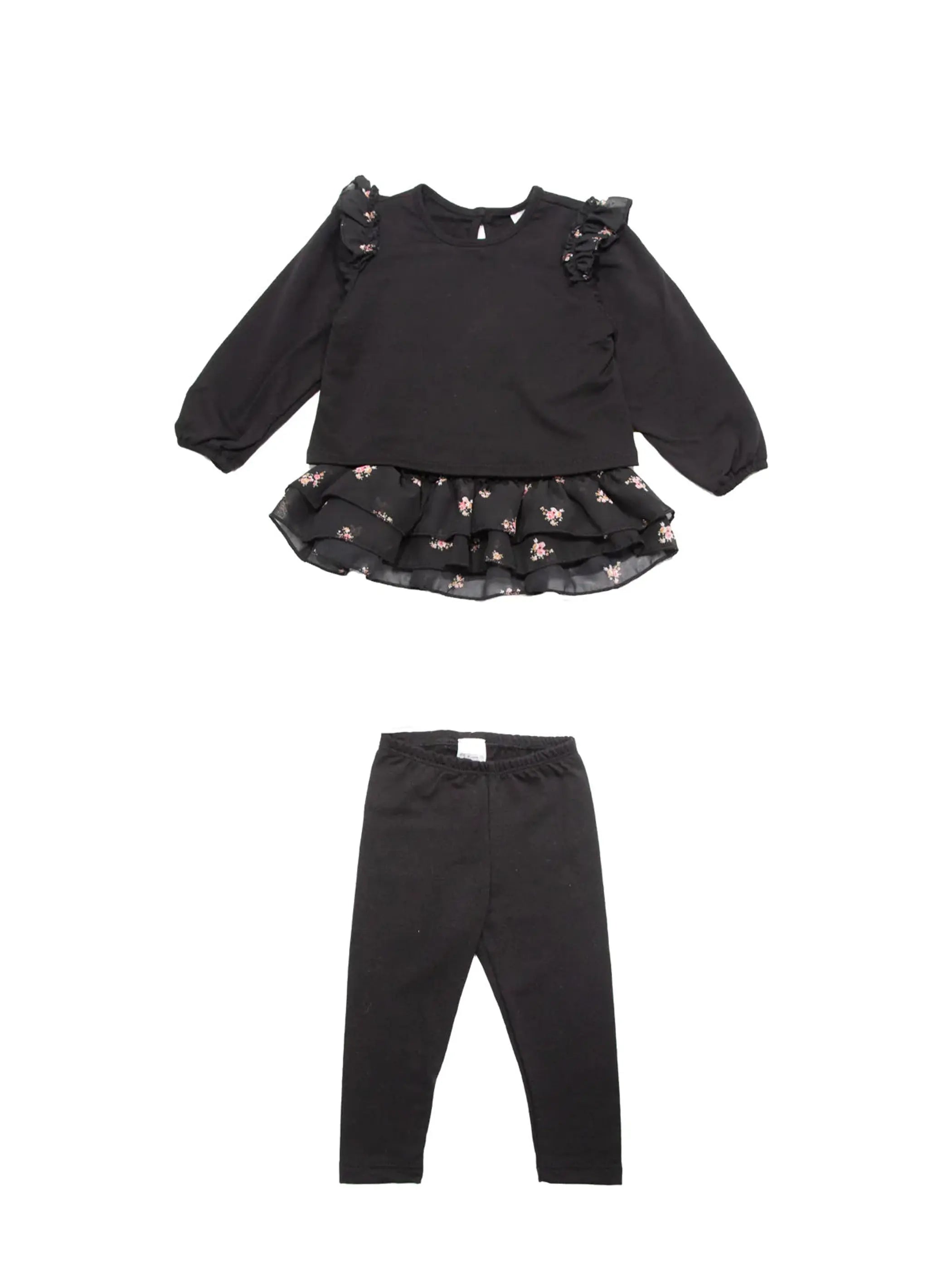 Floral Sweatshirt + Cami + Leggings Set Little Mass