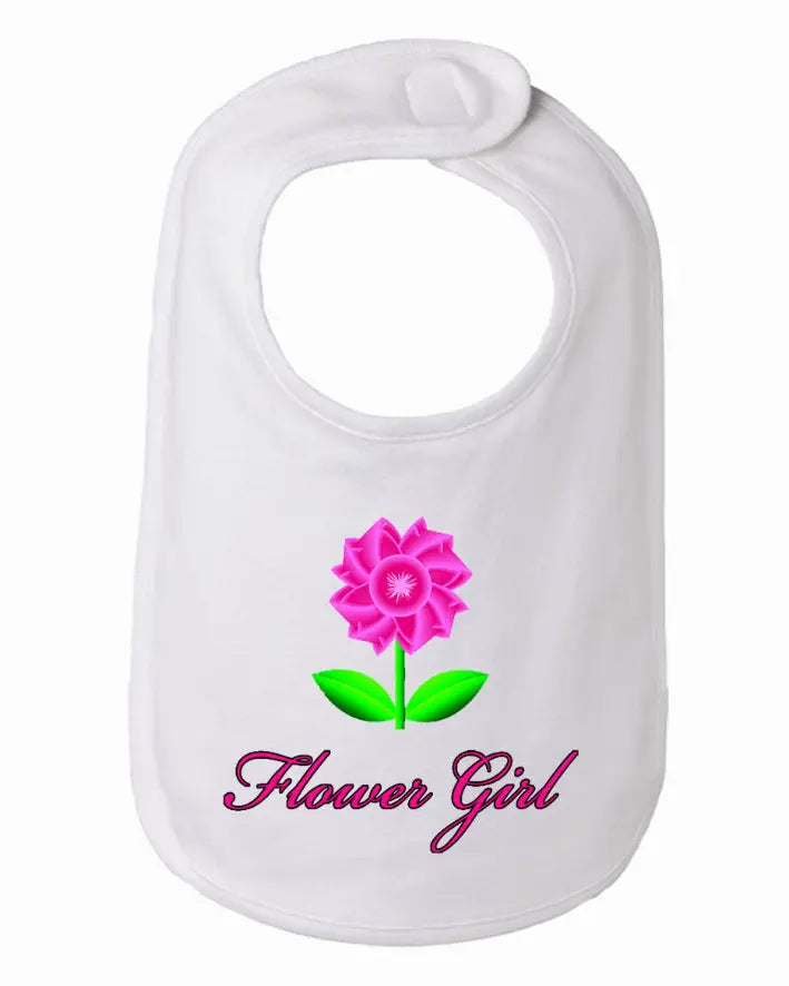 Flower Girl Bib One Size Bad Baby Inc