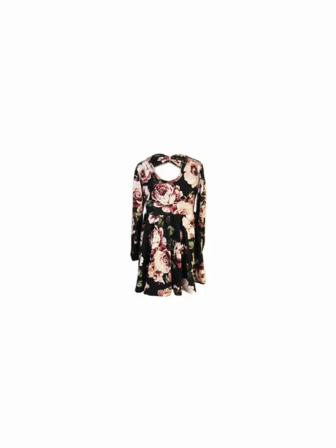 Flowers Dress ft peek a boo back detail Little Mass