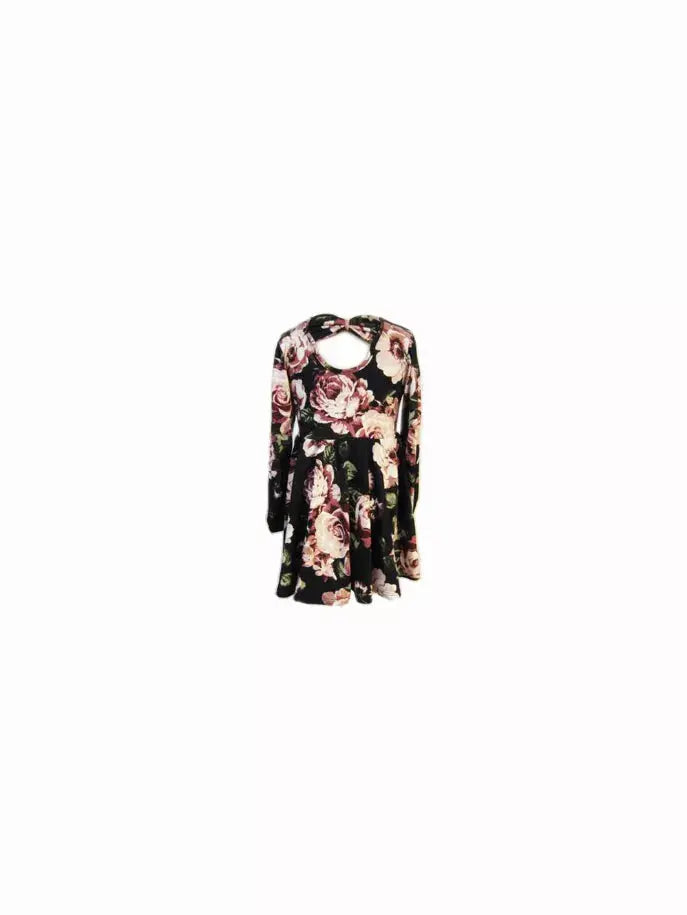 Flowers Dress ft peek a boo back detail Little Mass