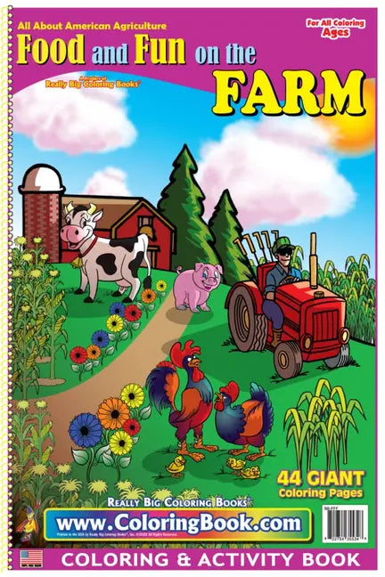 Food and Fun on the Farm Big Coloring Book Really Big Coloring Books