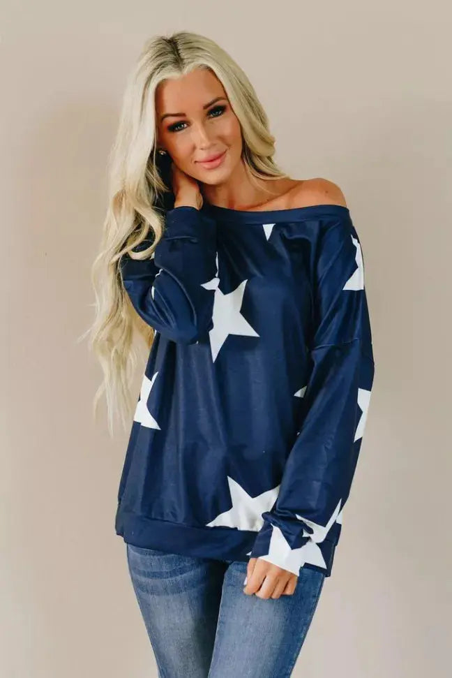 Forever Mine Star Pullover Stay Warm in Style