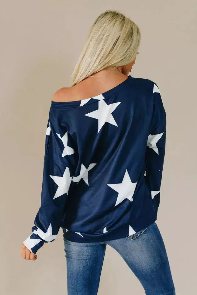 Forever Mine Star Pullover Stay Warm in Style